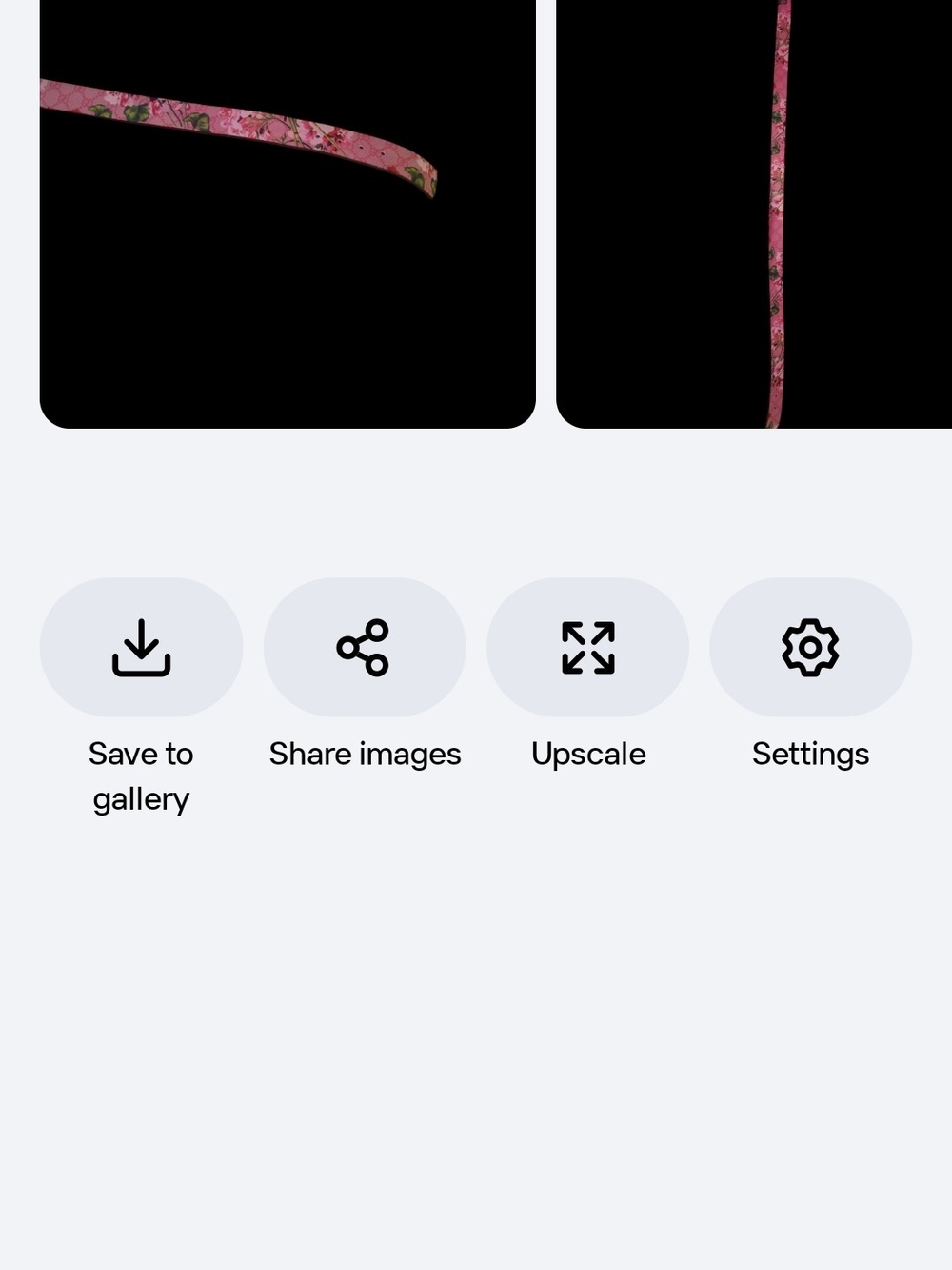 Gucci Pink Floral Camera Neck Strap